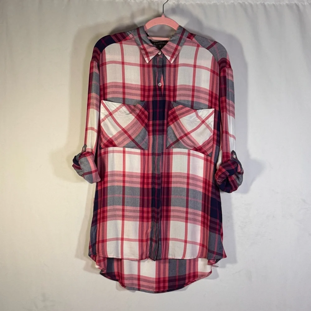 Express Plaid Button-Down Shirt - Picture 6 of 9
